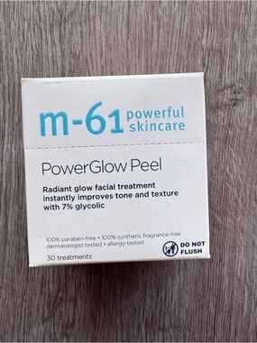M-61 PowerGlow Peel 1 Minute 1 Step Exfoliating Facial Peel 30 Treatments
